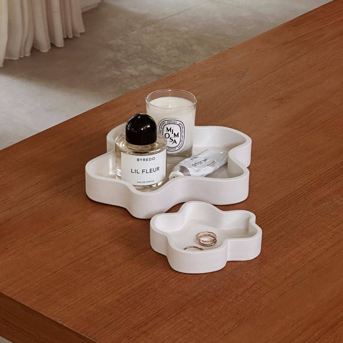 The Luelle Wavy Mini Tray: Moonstone