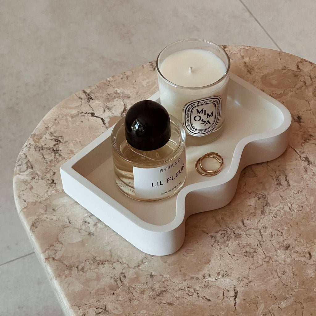 The Marloe Wavy Tray: Moonstone